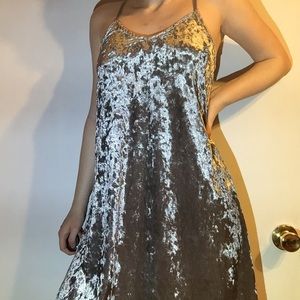 Crushed Velvet Dress